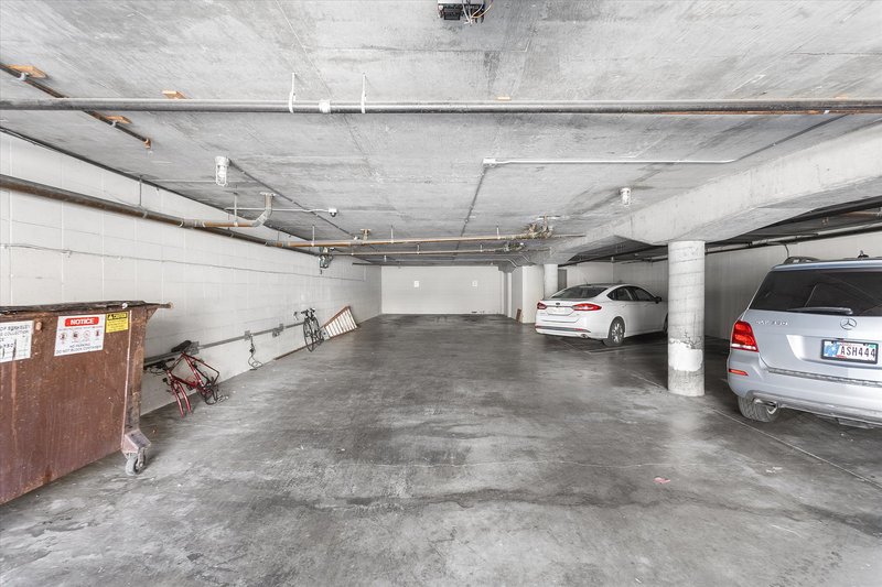 Garage parking at grade