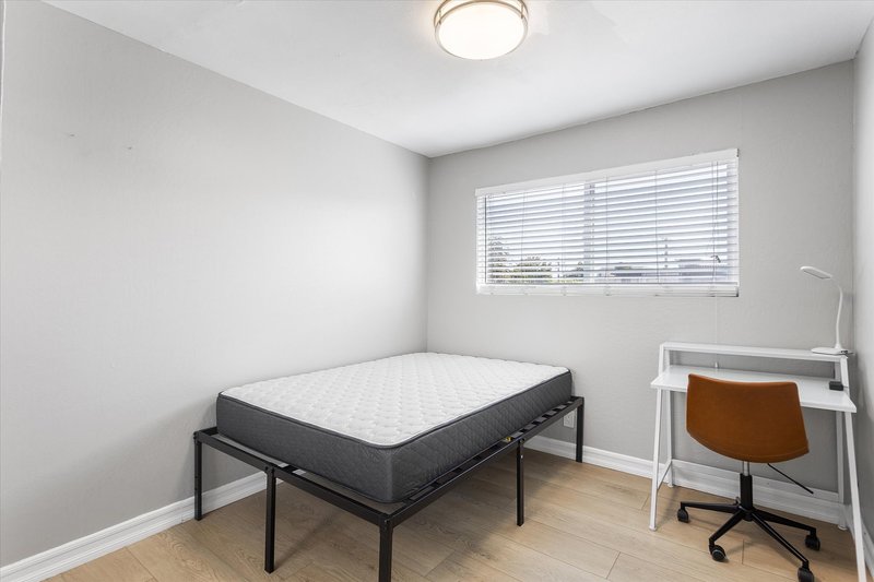 Unit F bedroom