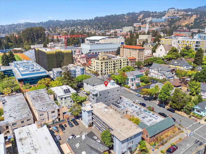 The property and the campus beyond